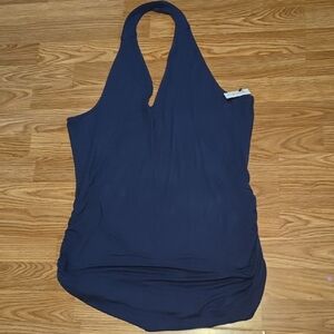 Lane Bryant Navy Halter Top